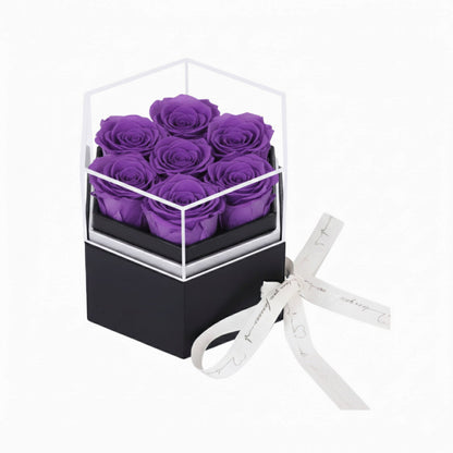 Personalized Eternal Preserved Roses Box - Luxury Immortal Flower Gift for Her