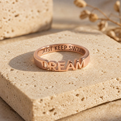 Custom inspirational-dream-message-ring scene view for perso