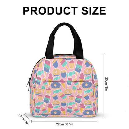 Large Capacity Insulated Lunch Box product size chart: 22cm/8.5in wide.