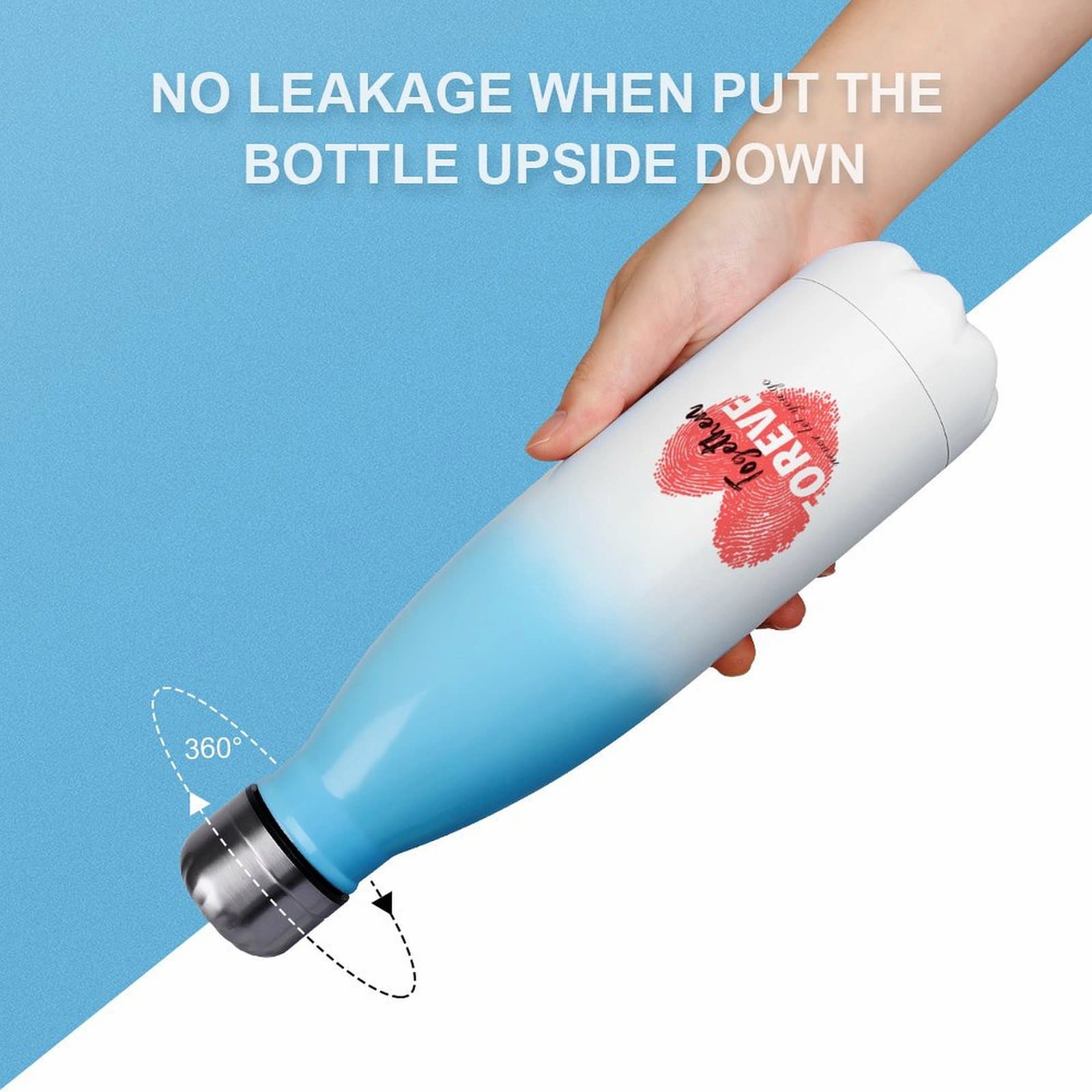 Leakproof Water Bottle 360 Degree View No Leakage When Upside Down.