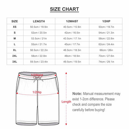 Matching Shorts Size Chart Waist And Hip Measurements.