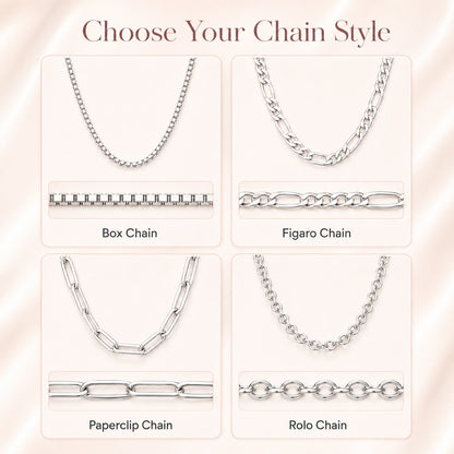 Custom Cursive Nameplate Necklace in Multiple Fonts - 925 Sterling Silver