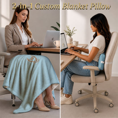 Groomsman blanket used for lap cover and back support.