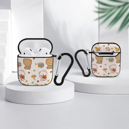 Personalized AirPod Case Cover 2 & 1 with carabiner attachment.