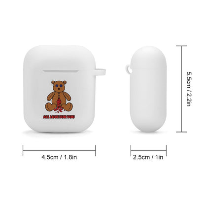 Personalized Airpod Case dimensions, 4.5cm wide, compatible with 1st and 2nd Gen.