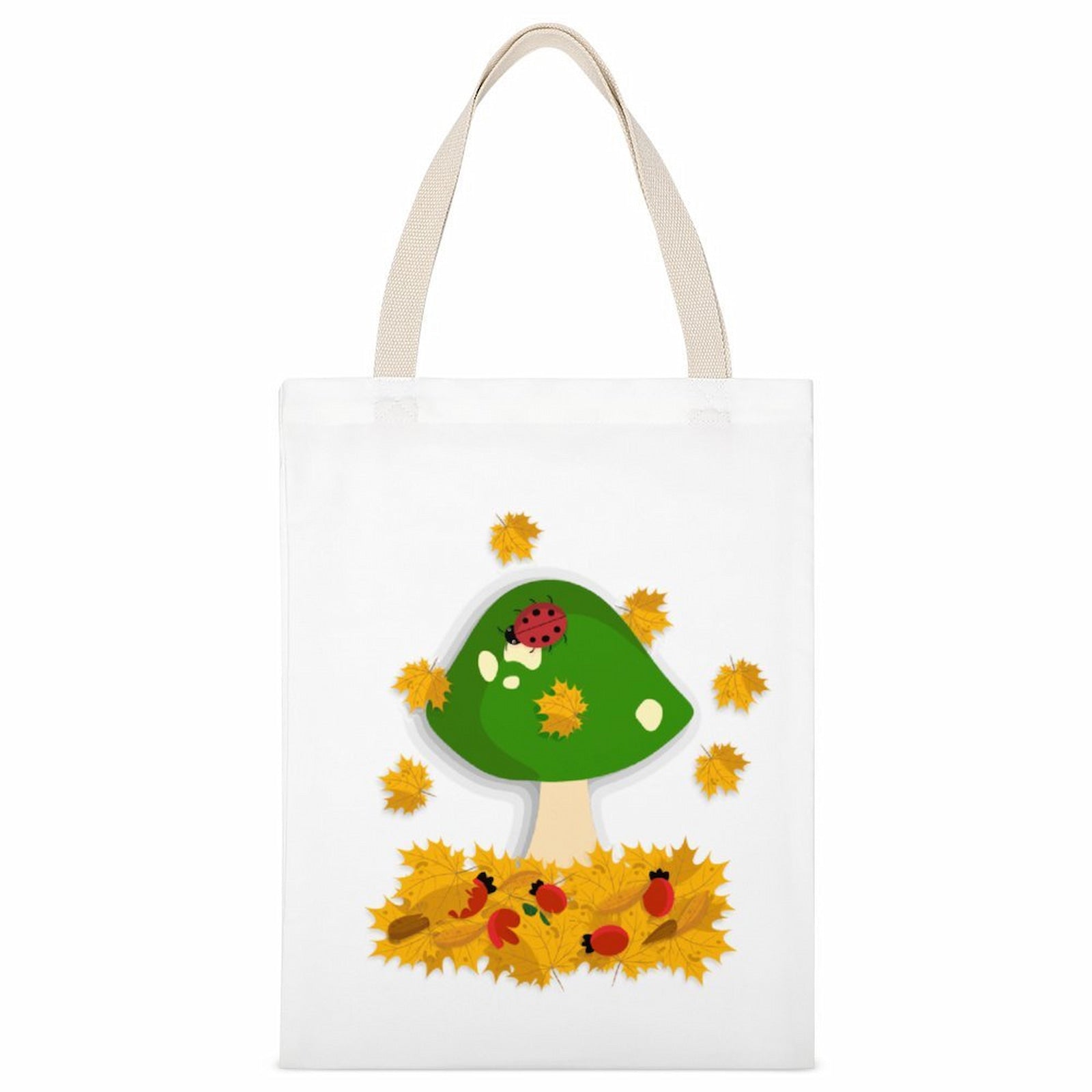 Texture detail of personalized cotton canvas tote bag showing strong fabric and stitching.