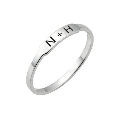 Custom personalized-couple-initial-heart-ring main product v