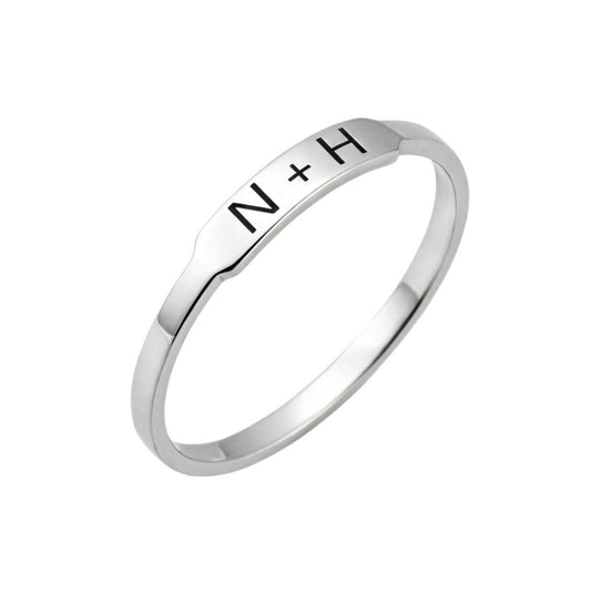Custom personalized-couple-initial-heart-ring main product v