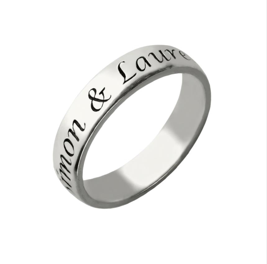 Custom personalized-couple-name-band-ring main product view