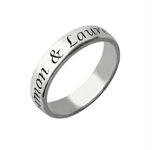 Custom personalized-couple-name-band-ring main product view