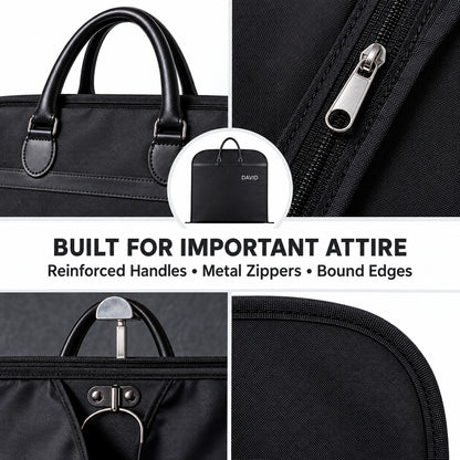 Personalized Suit Bag with Custom Name or Logo - Groomsmen Gift