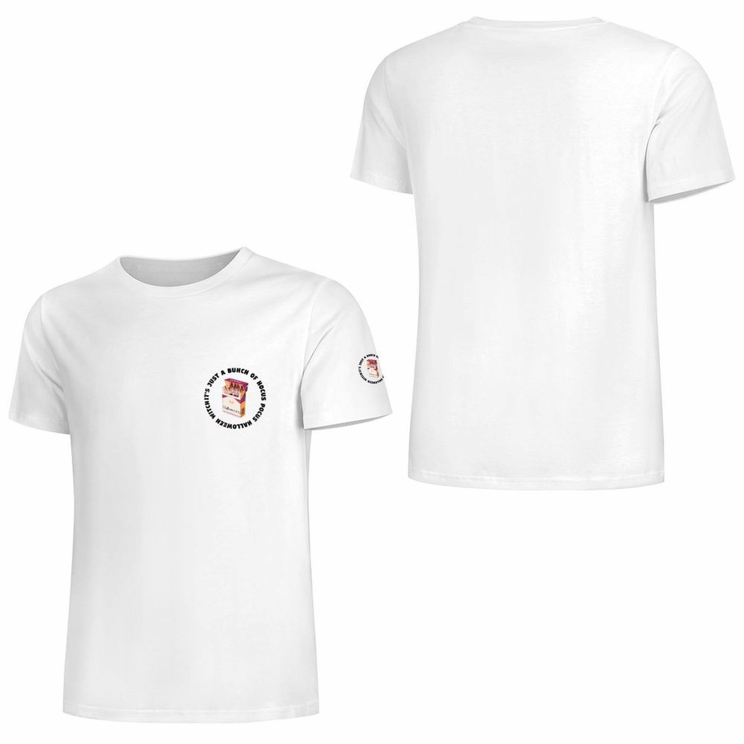 Personalized Gift For Men Tee Shirt Front And Back View.