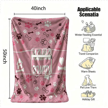 40x50 inch pink paw print blanket usage guide