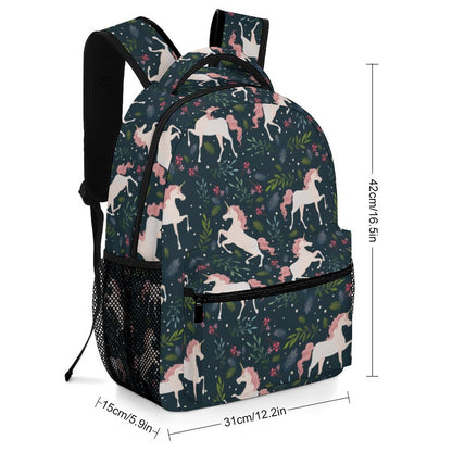 Size chart for Personalized Kids Bookbag and Custom School Bag.