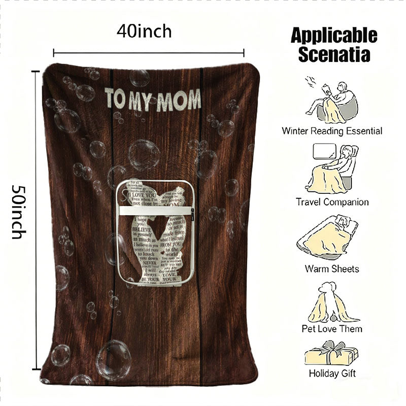 40x50 inch personalized mom blanket size guide.