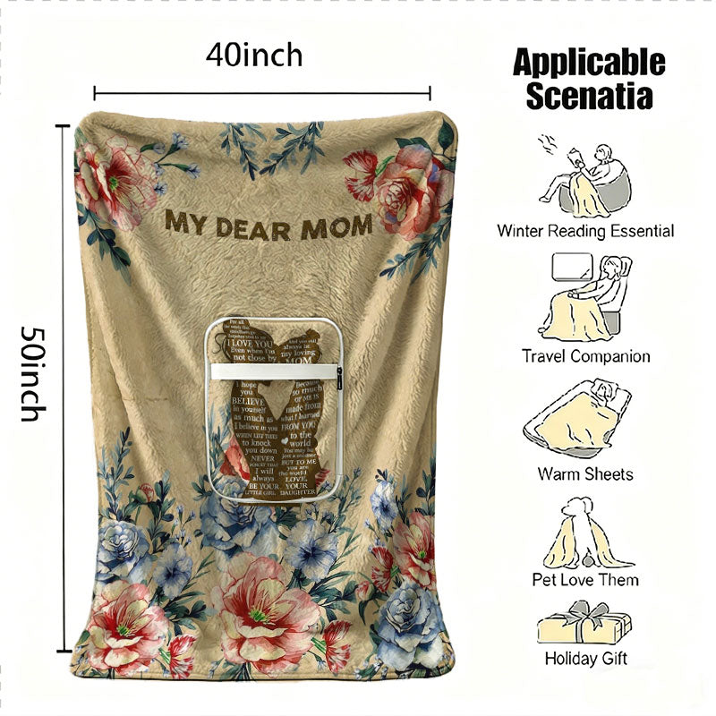 40x50 inch personalized mom blanket size guide.