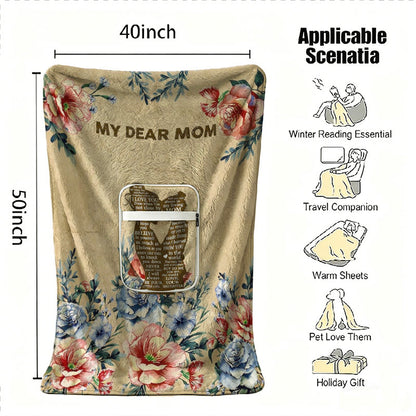40x50 inch personalized mom blanket size guide.