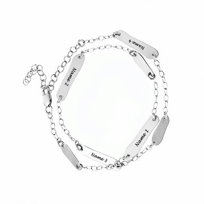 Bracelet de cheville personnalisé avec plusieurs noms, cadeau d'amitié ou pour la fête des mères
