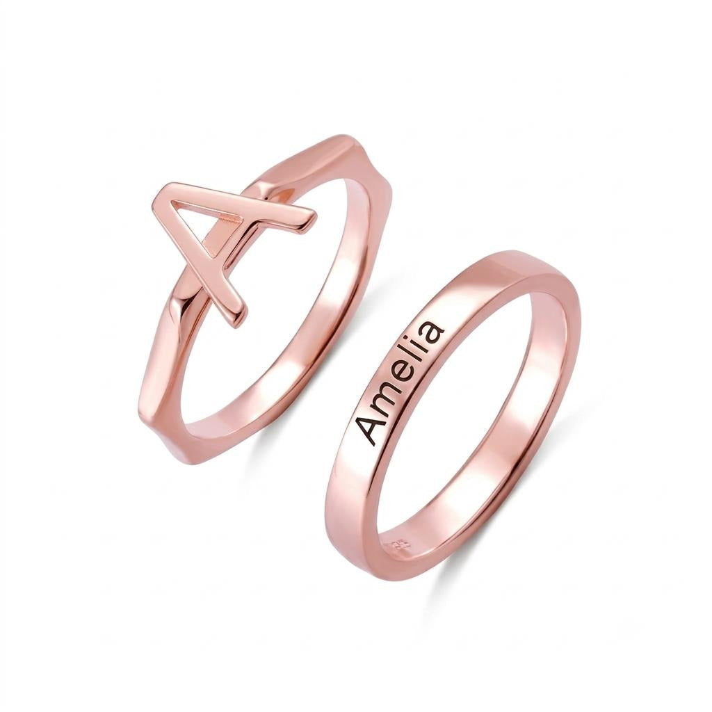 Custom personalized-name-initial-ring main product view for