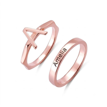 Custom personalized-name-initial-ring main product view for