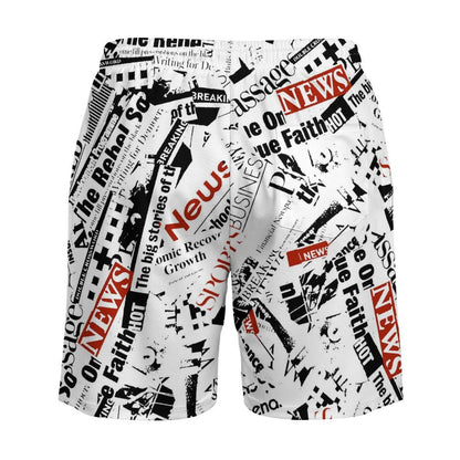 Back view of Personalized Quick Dry Shorts with back pocket detail.