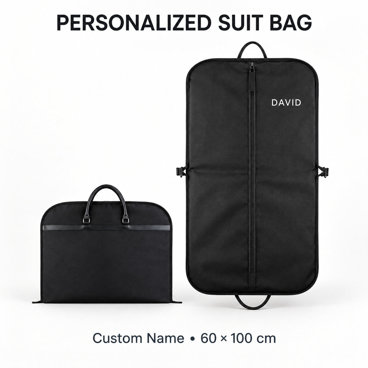 Personalized Suit Bag with Custom Name or Logo - Groomsmen Gift