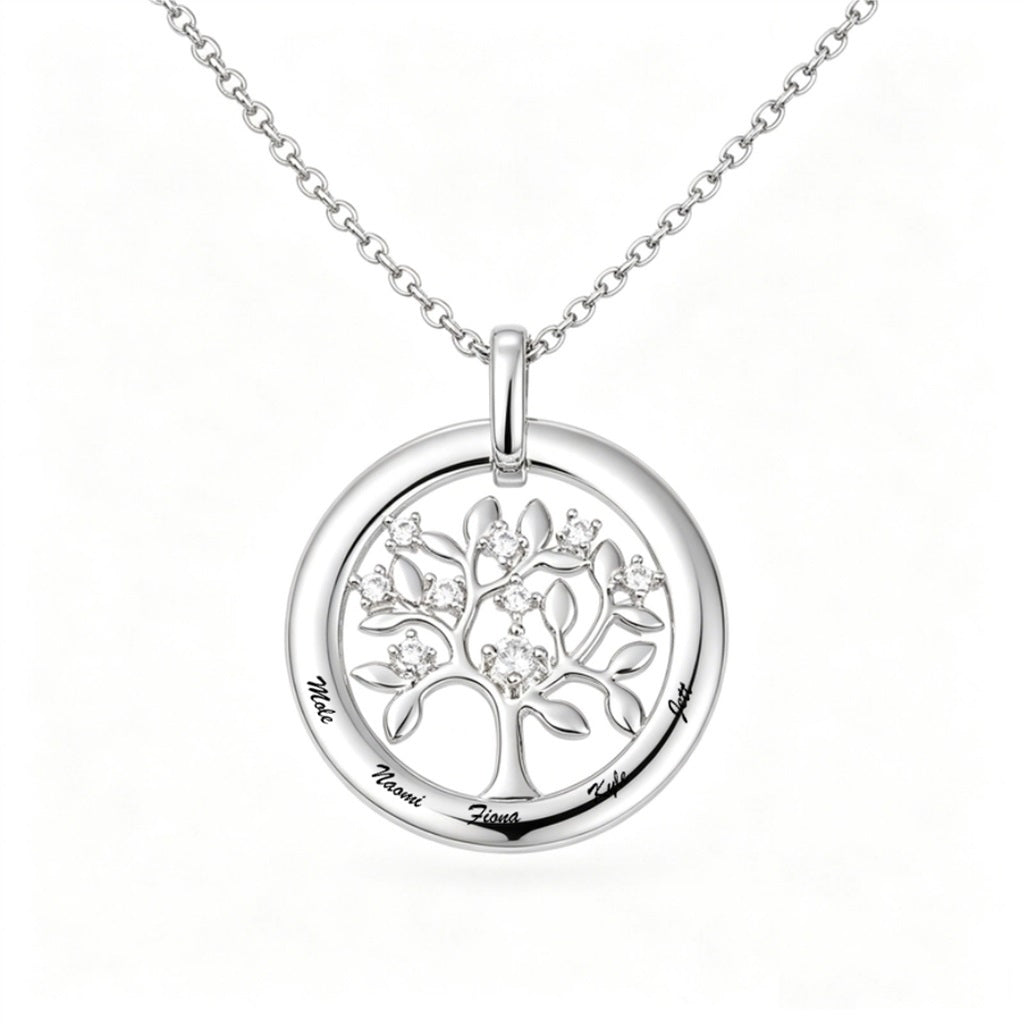 Tree of life necklace front view
