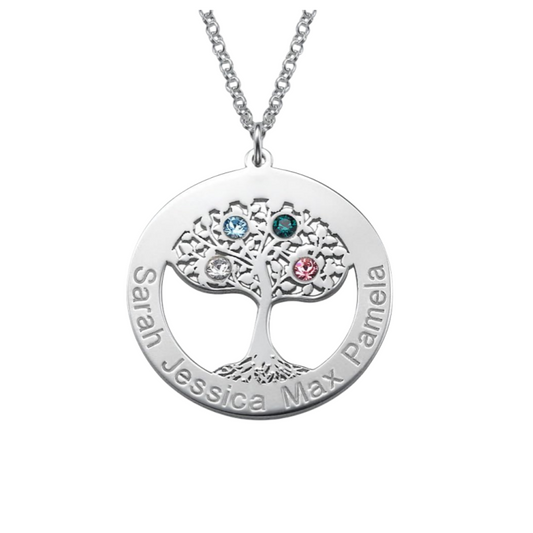 personalized tree of life necklace