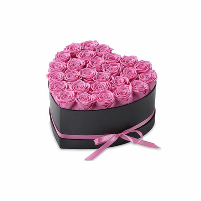Pink Forever Roses Heart Shape Box, Ideal Mothers Day Valentines Day Gift