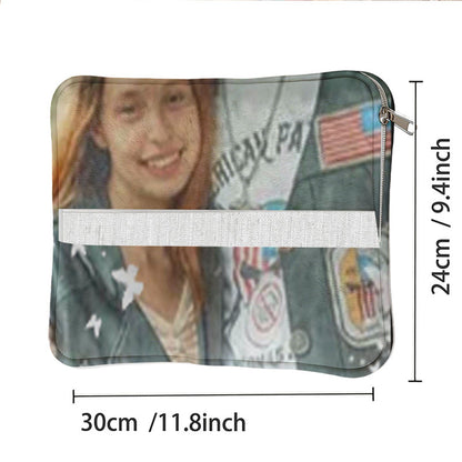 Dimensions of the memorial photo pillow: 11.8x9.4 inches.