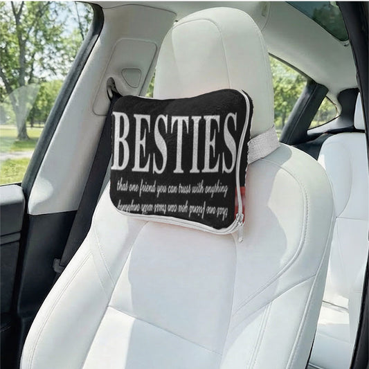 Personalized 2-in-1 Foldable Bestie Friendship Blanket, Bestie Birthday Gift for Women, Friend Appreciation Present