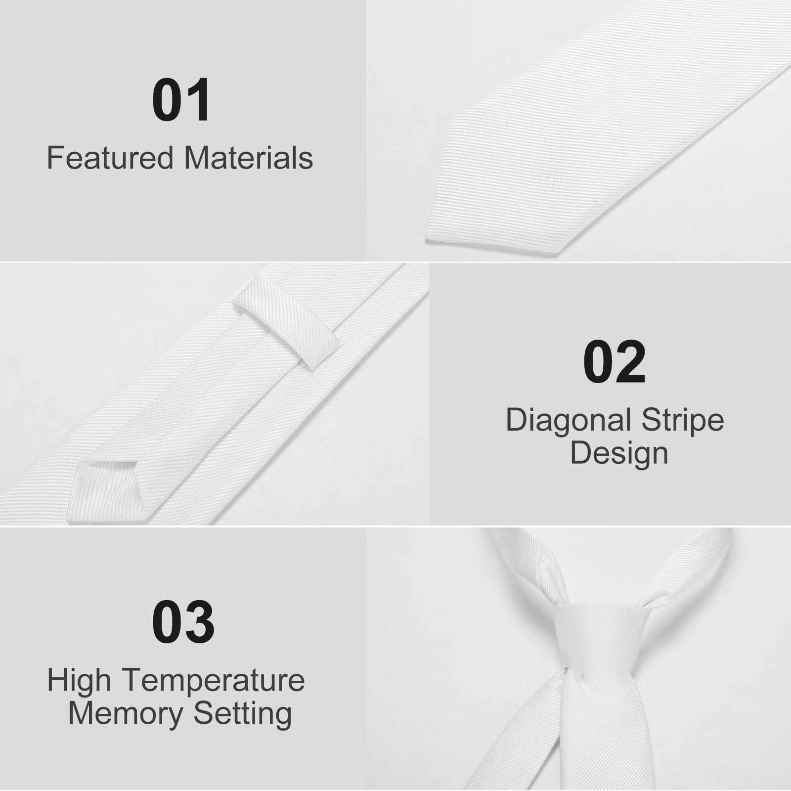 Premium materials and diagonal stripe design detail of a high-quality men's necktie.