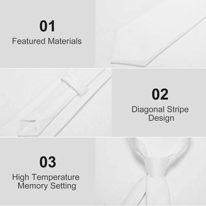 Premium materials and diagonal stripe design detail of a high-quality men's necktie.