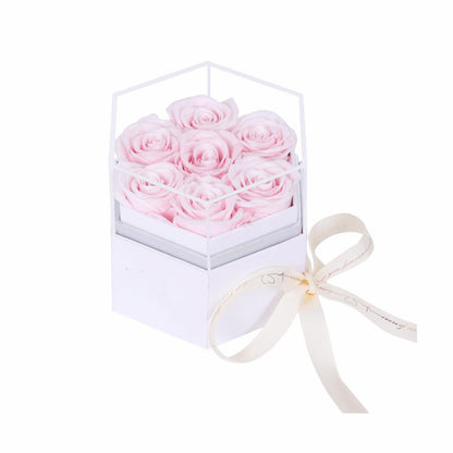 Personalized Eternal Preserved Roses Box - Luxury Immortal Flower Gift for Her