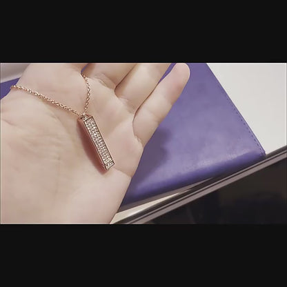 Creative Hidden Message Custom Necklace-Engraving Retractable Necklace