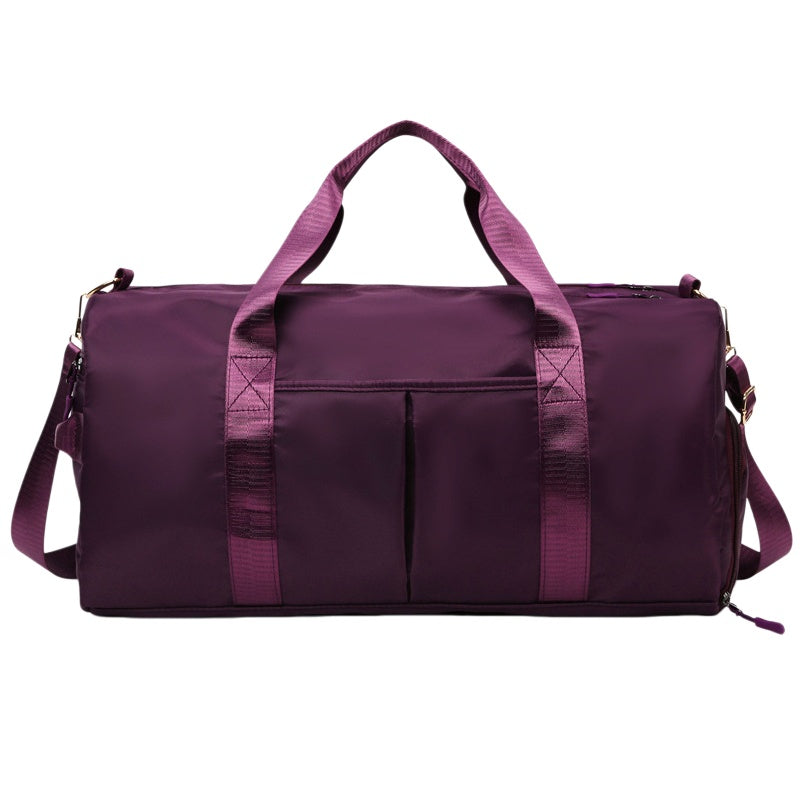 Personalized Embroidered Duffel Bag with Shoe Compartment - Custom Name Weekender Bag for Gym & Travel