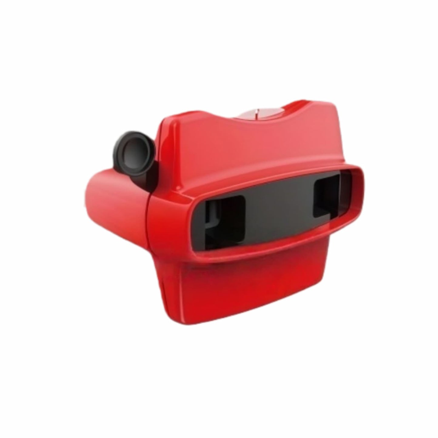 3D viewfinder toy displayed with four examples of 7-color image photo reel cards for customization.
