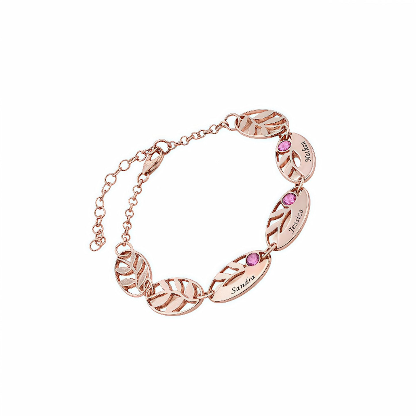 Bracelet personnalisé avec gravures personnalisées - Cadeau délicat pour la fête des mères et Noël