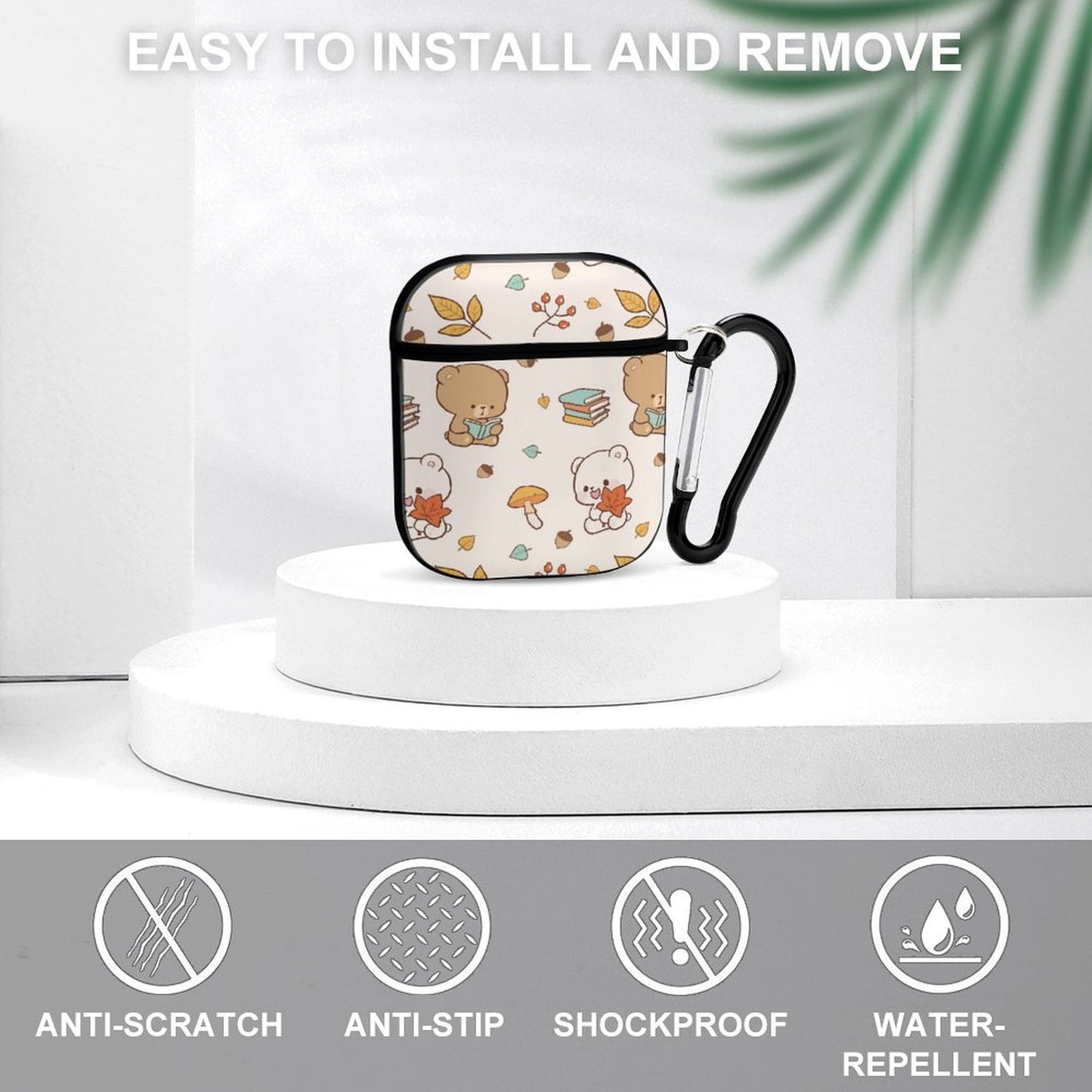 Shock Absorption AirPod Case Cover: Anti-scratch, Anti-slip, Waterproof.