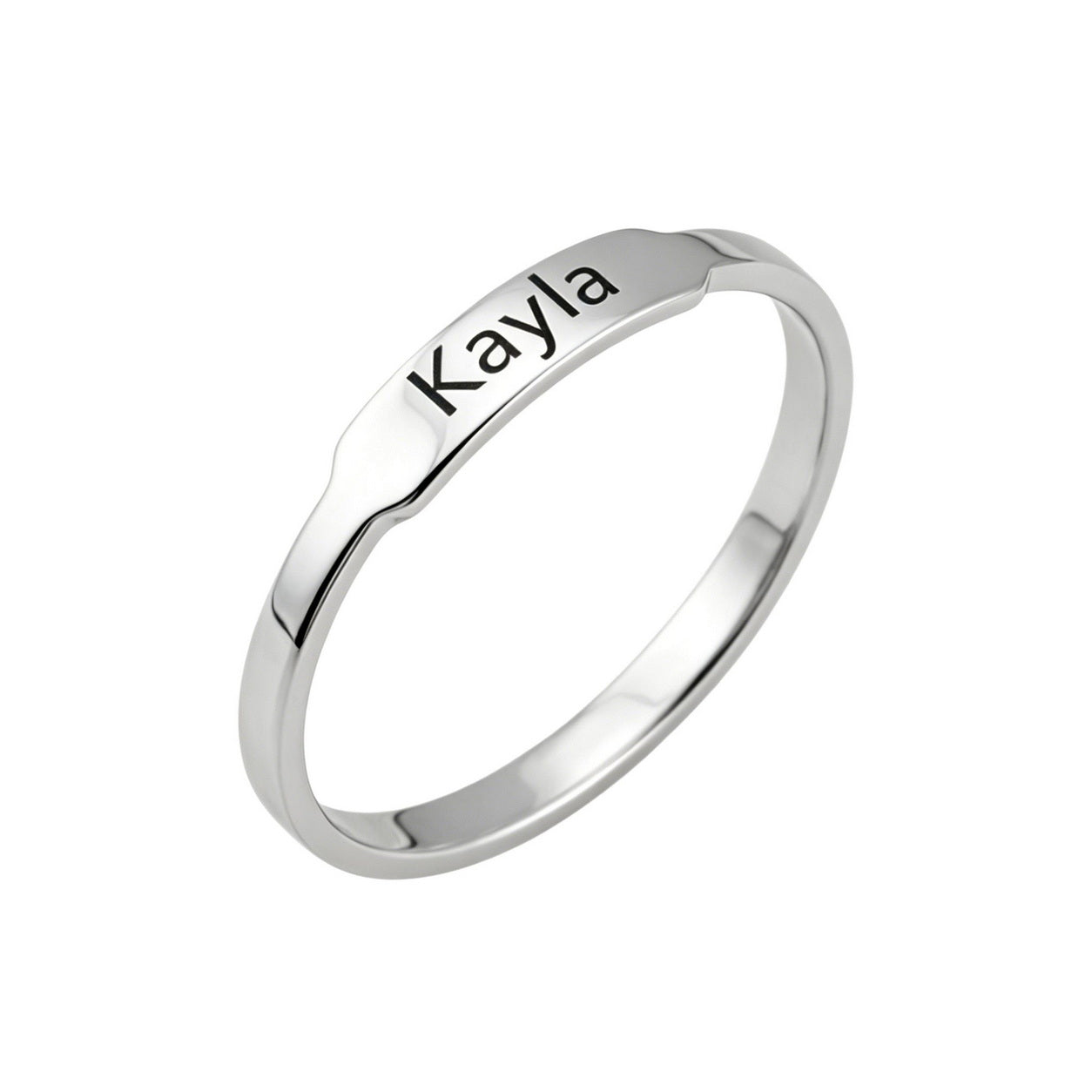 Custom simple-custom-name-ring main product view for keepsak