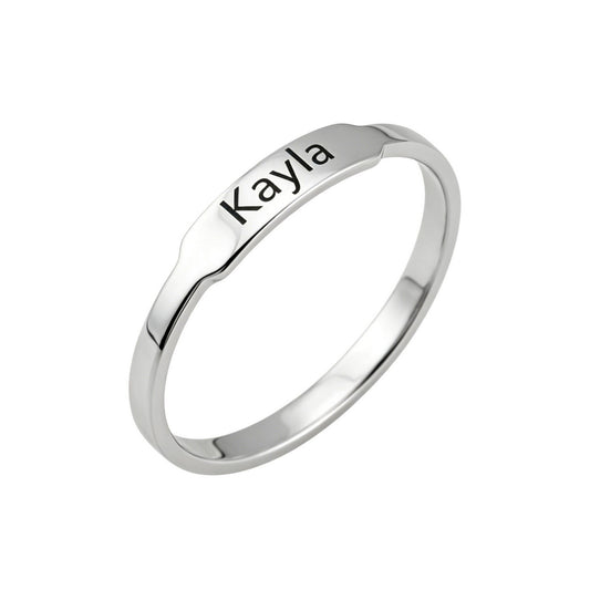 Custom simple-custom-name-ring main product view for keepsak