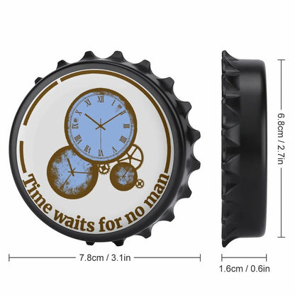 Personalized magnetic beer opener