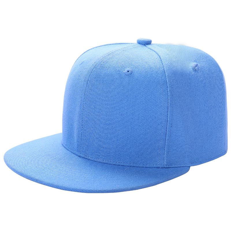 Custom Snapback Baseball Hat Cap Hip Hop Style  Flat Bill Blank Solid Color Adjustable Size