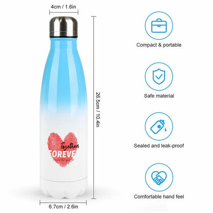 Insulated Steel Water Bottle Size And Features Leakproof Safe Material.