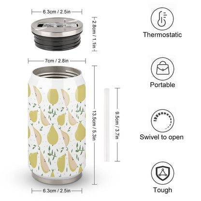 Stainless Steel Coffee Cup Bottom View And Size Information.