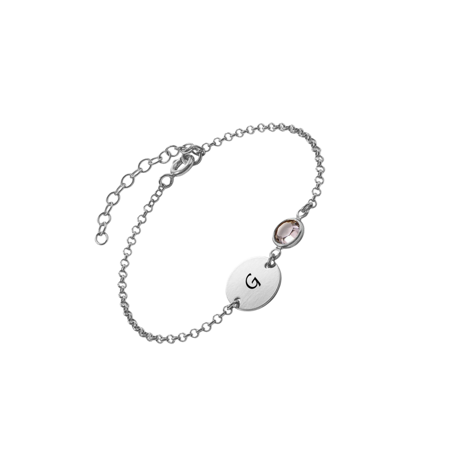 Bracelet à breloques initiales personnalisé pour femme - Bracelet monogrammé personnalisé