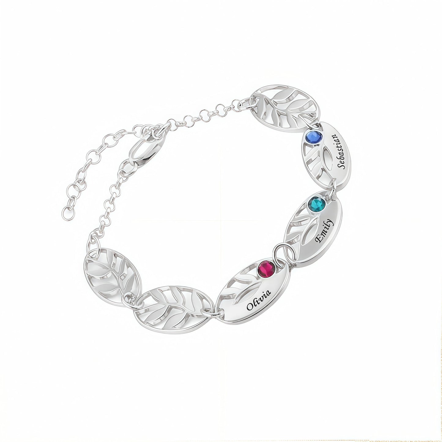 Bracelet personnalisé avec gravures personnalisées - Cadeau délicat pour la fête des mères et Noël