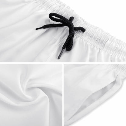 Quick dry men's swimwear features: smooth, breathable, lightweight fabric. Surf print.