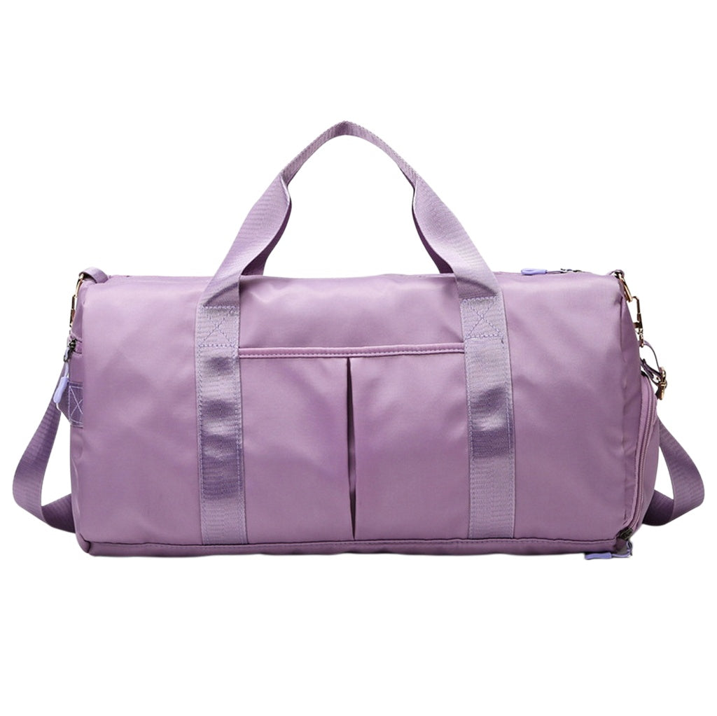Personalized Embroidered Duffel Bag with Shoe Compartment - Custom Name Weekender Bag for Gym & Travel