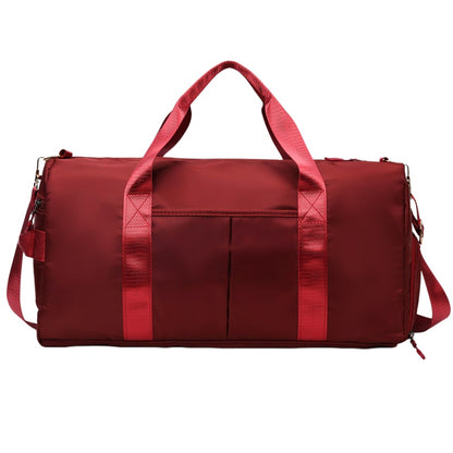 Personalized Embroidered Duffel Bag with Shoe Compartment - Custom Name Weekender Bag for Gym & Travel